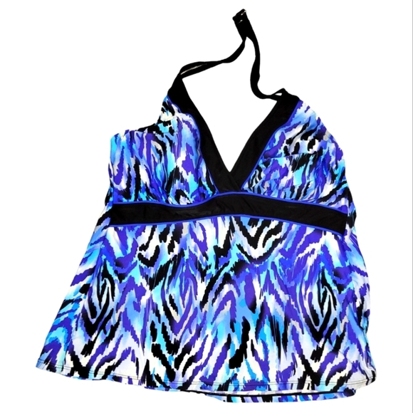 Miraclesuit Other - Kirkland By Miraclesuit Blue Tankini Women's Top Size 16